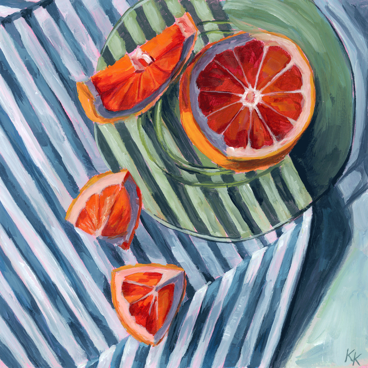 Slice of grapefruit