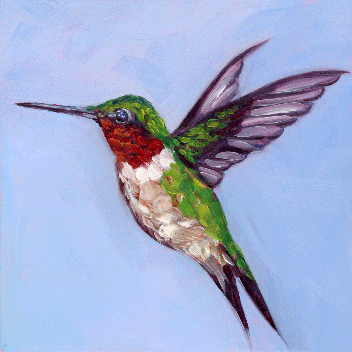 Ruby Throated Hummingbird – Katherine Kuczewski Art